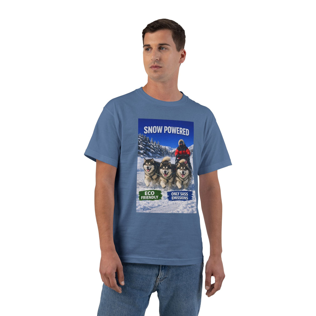 Snow Powered Men's Short-Sleeve Crewneck Tee