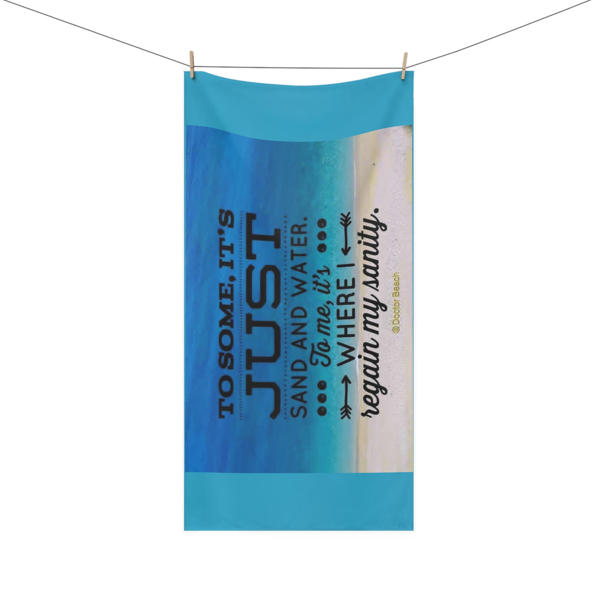 Dr. Beach Mink-Cotton Beach Towel