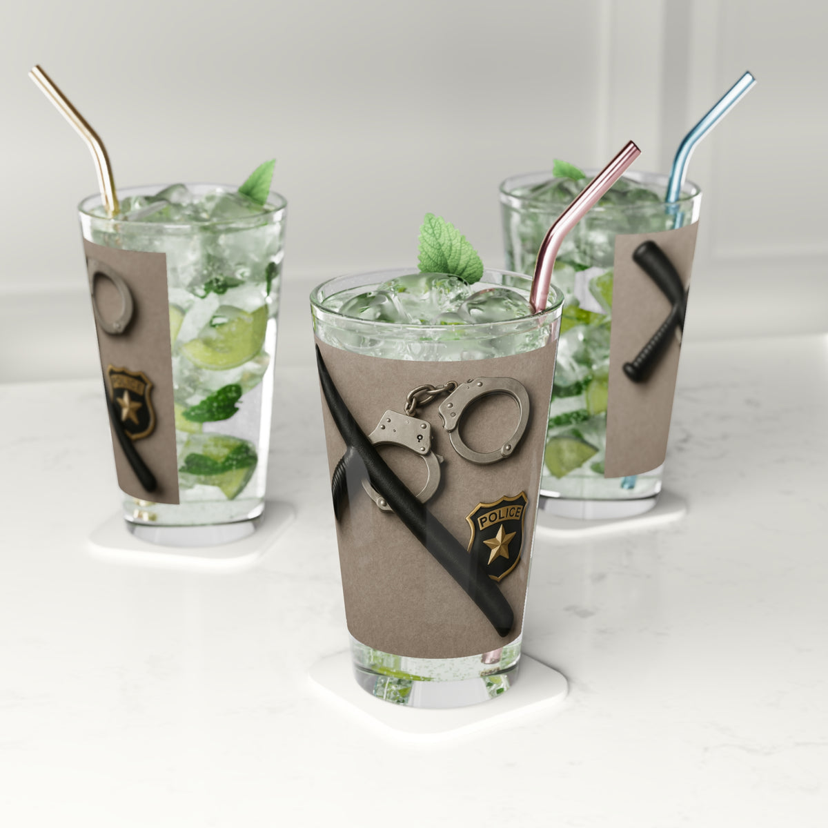 Law Enforcement Appreciation Drinking Glass