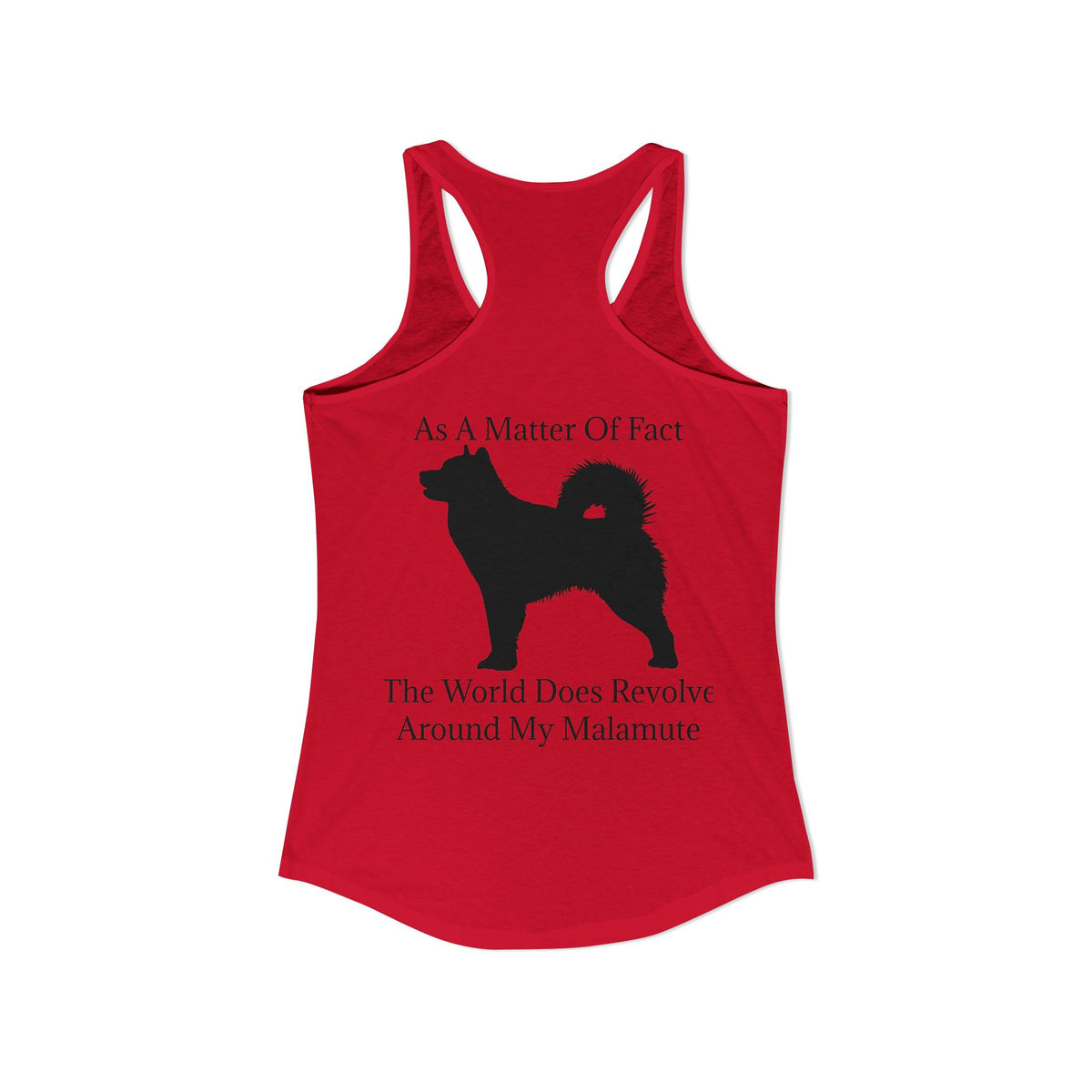 Matter Of Fact Malamute Women's Racerback Tank
