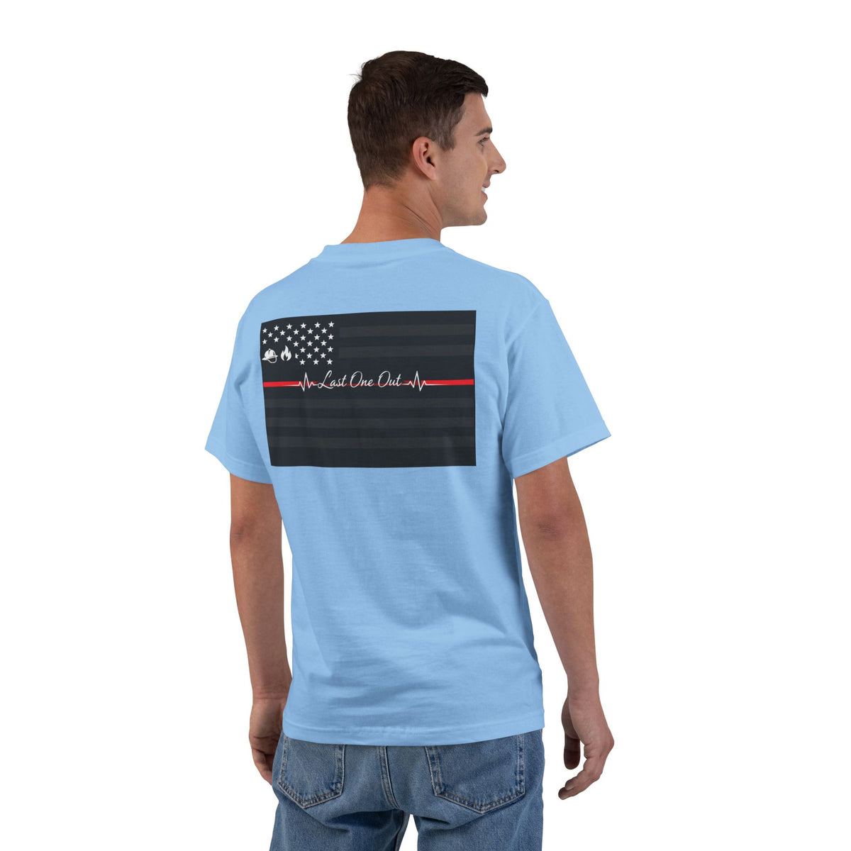 Thin Red Line Men's Short-Sleeve Crewneck Tee