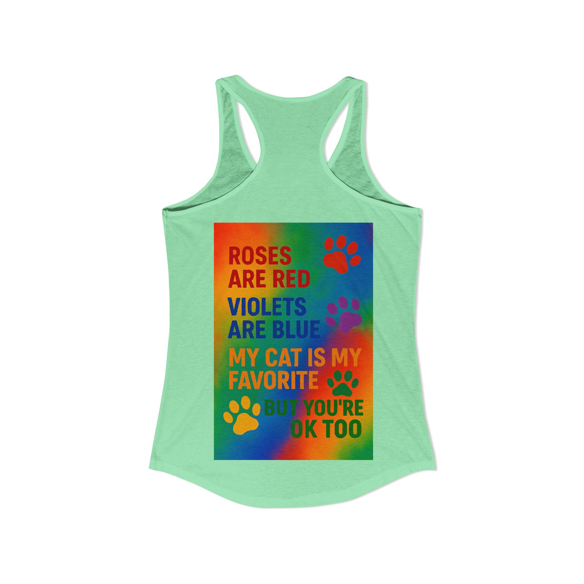 Roses Are Red Cat Women's Racerback Tank