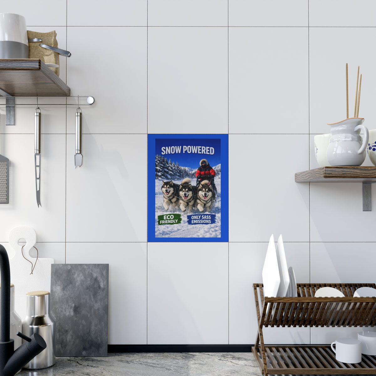 Snow Powered Ceramic Photo Tile