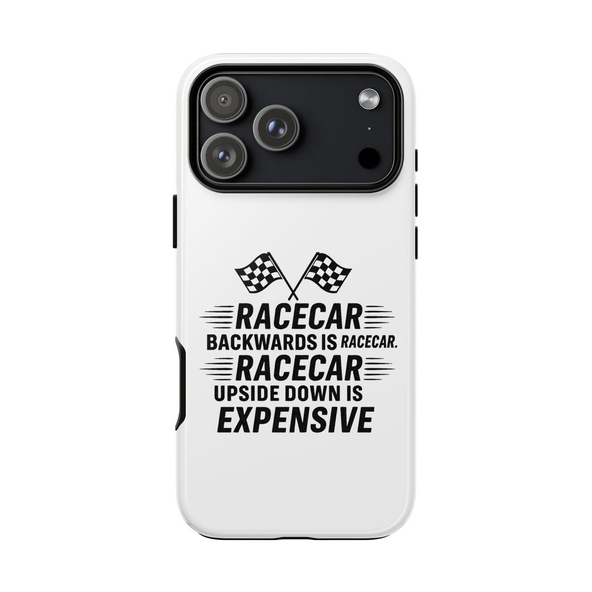 Racecar Backwards iPhone Case