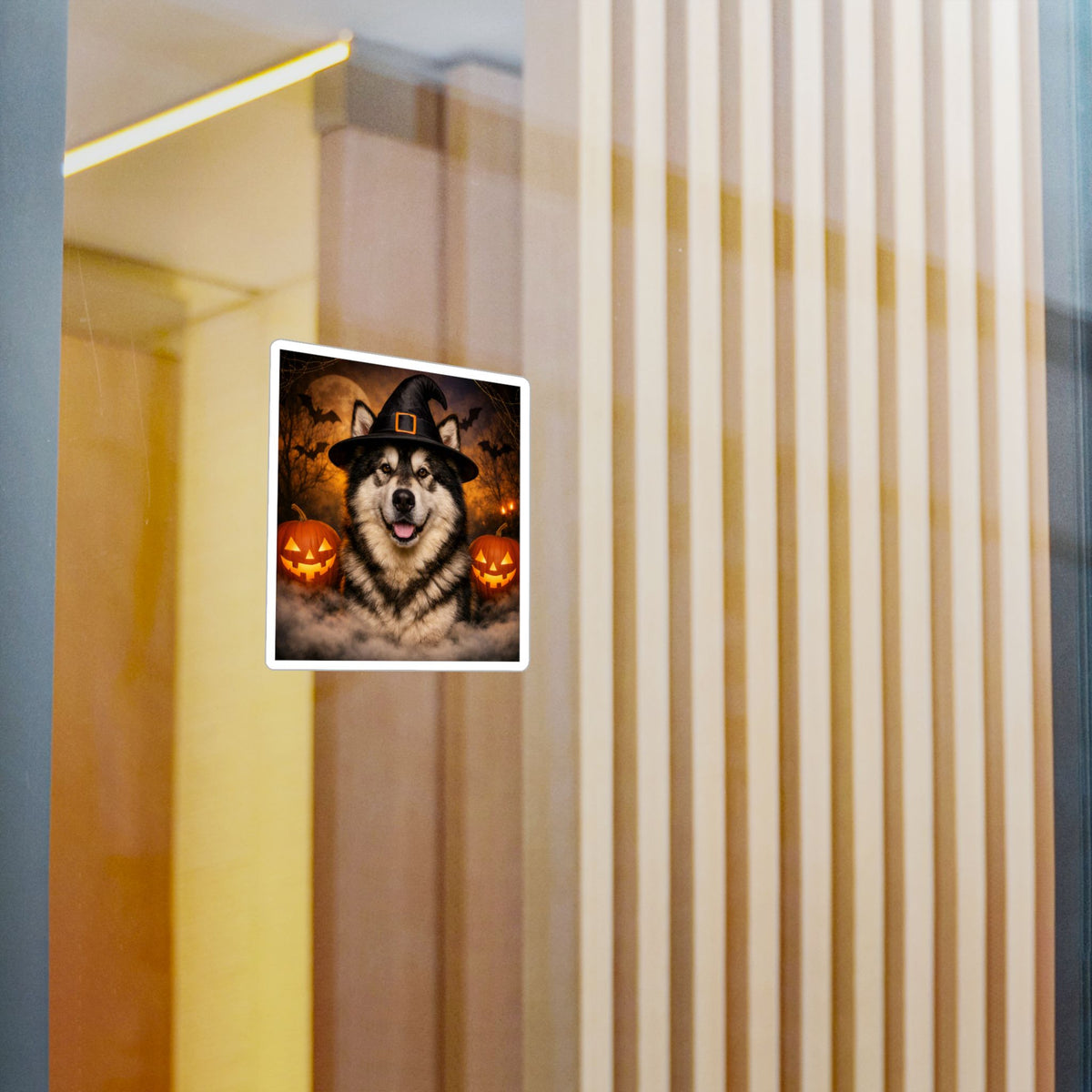 Witch Hat Pack Malamute Vinyl Decal