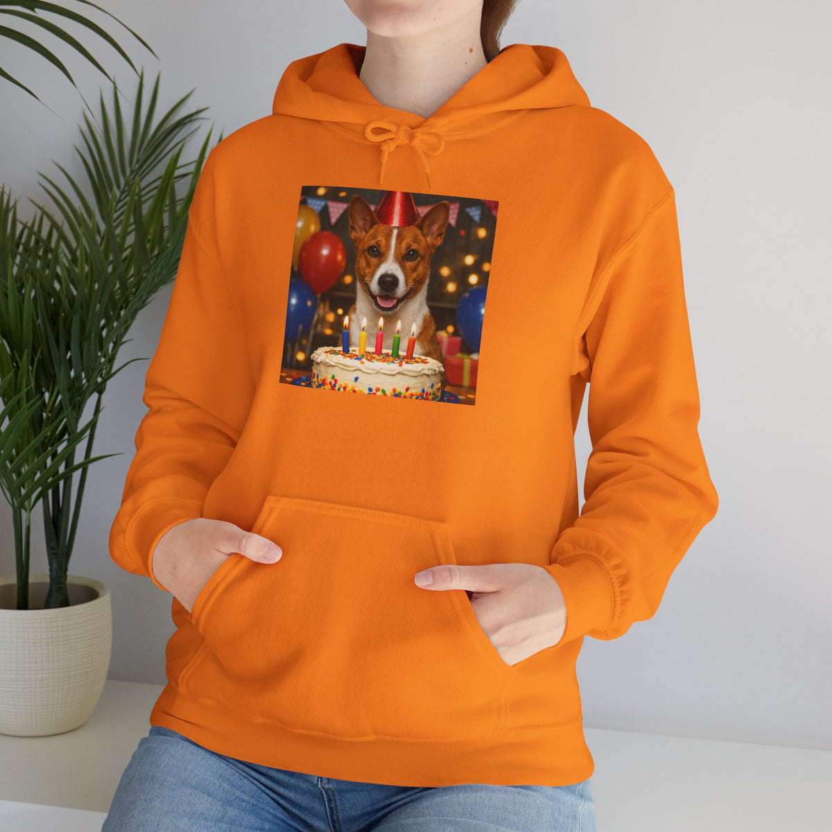 Birthday Buddy Basenji Unisex Hoodie