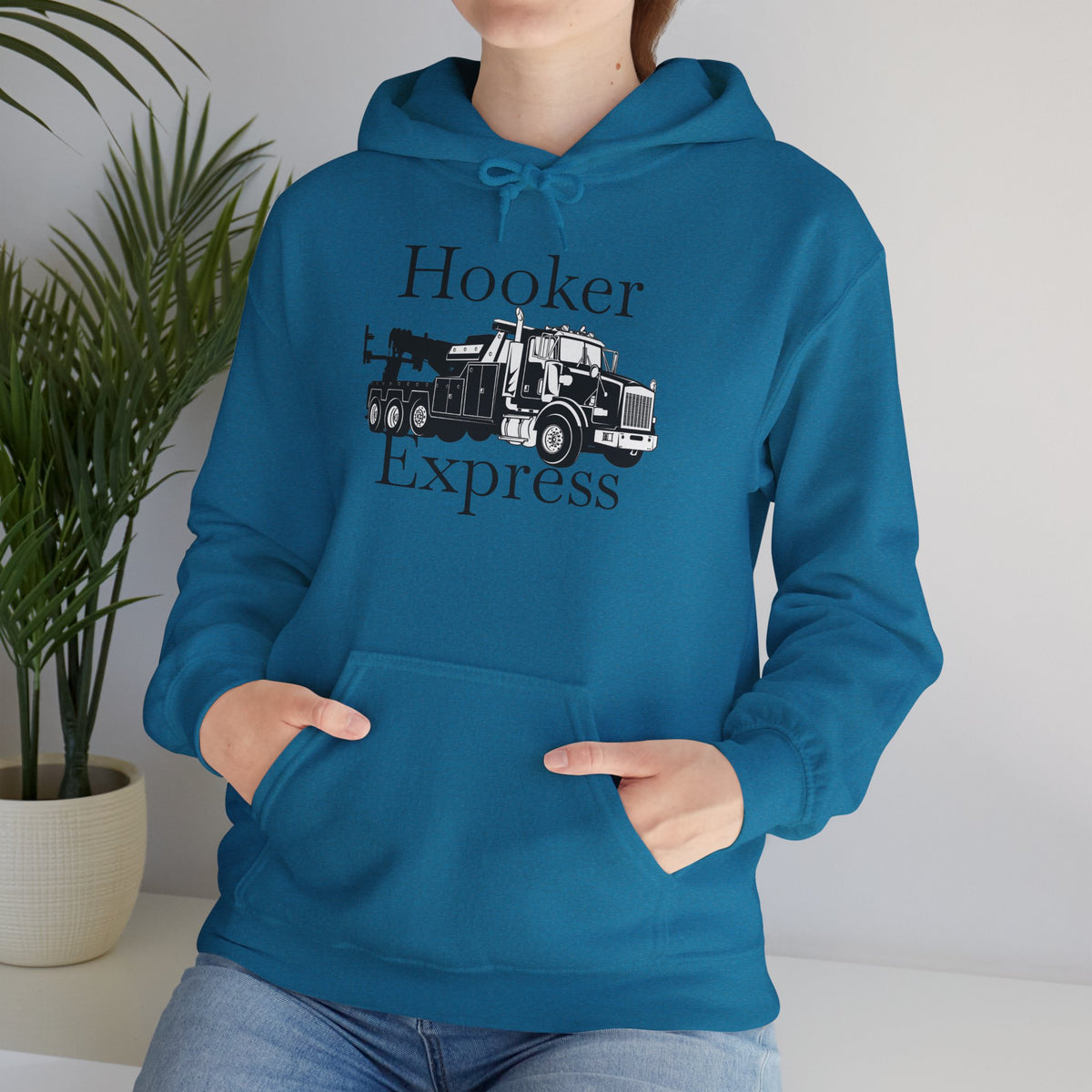 H**ker Express Heavy Tow Truck Unisex Hoodie