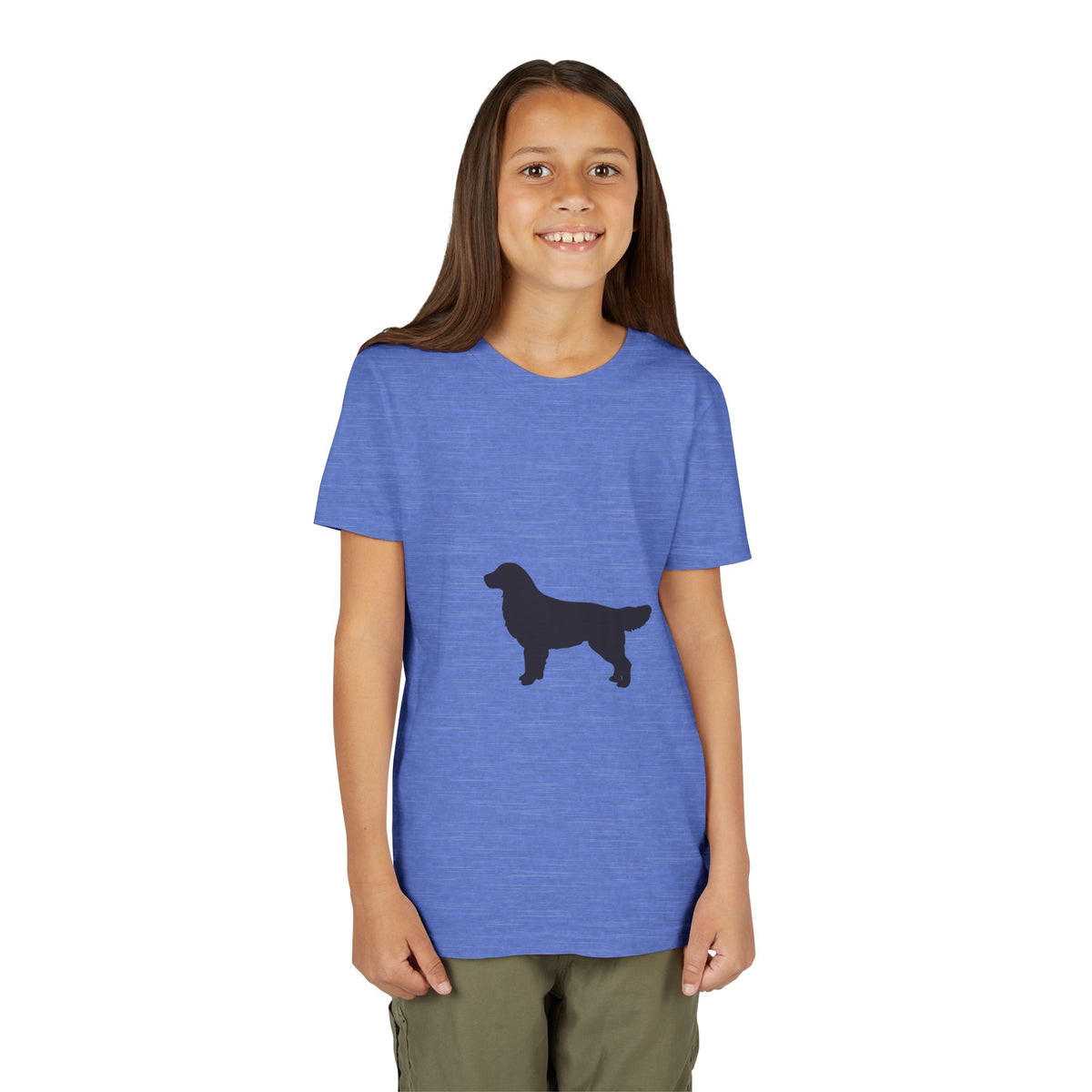 Golden Silhouette Youth Unisex Short Sleeve Crewneck Tee