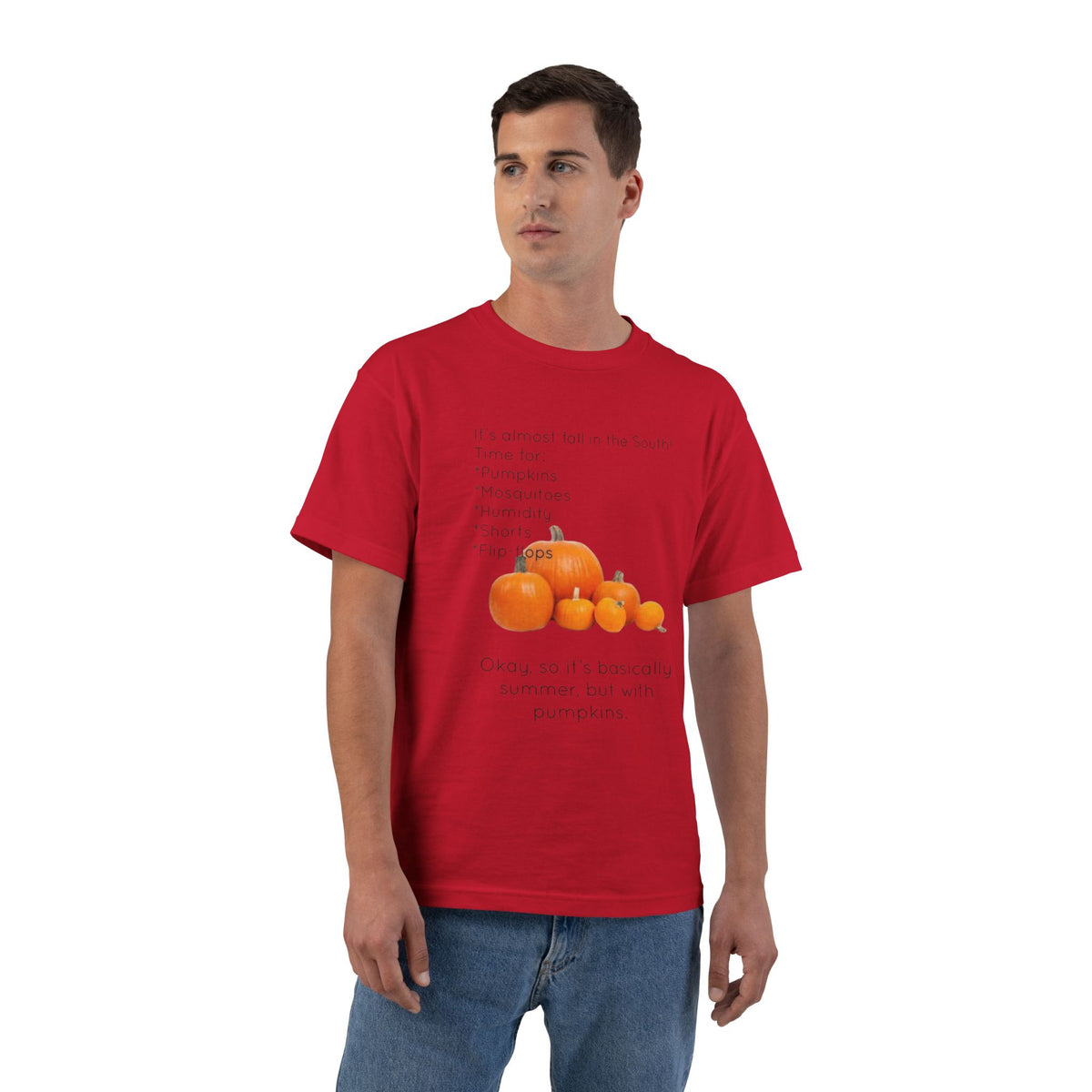 Fall In The South Men's Short-Sleeve Crewneck Tee