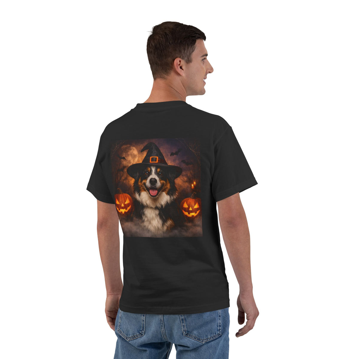 Witch Hat Pack Aussie Men's Short-Sleeve Crewneck Tee