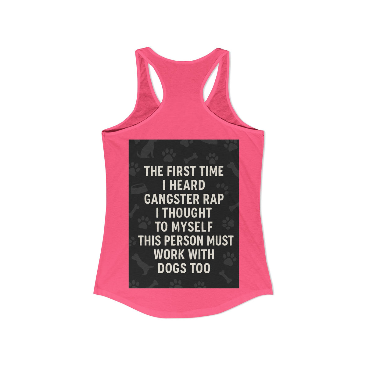 Gangster Rap Women's Racerback Tank