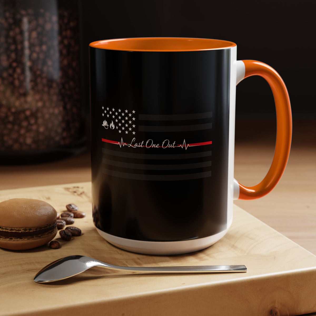 Thin Red Line 2-Tone Coffee Mug