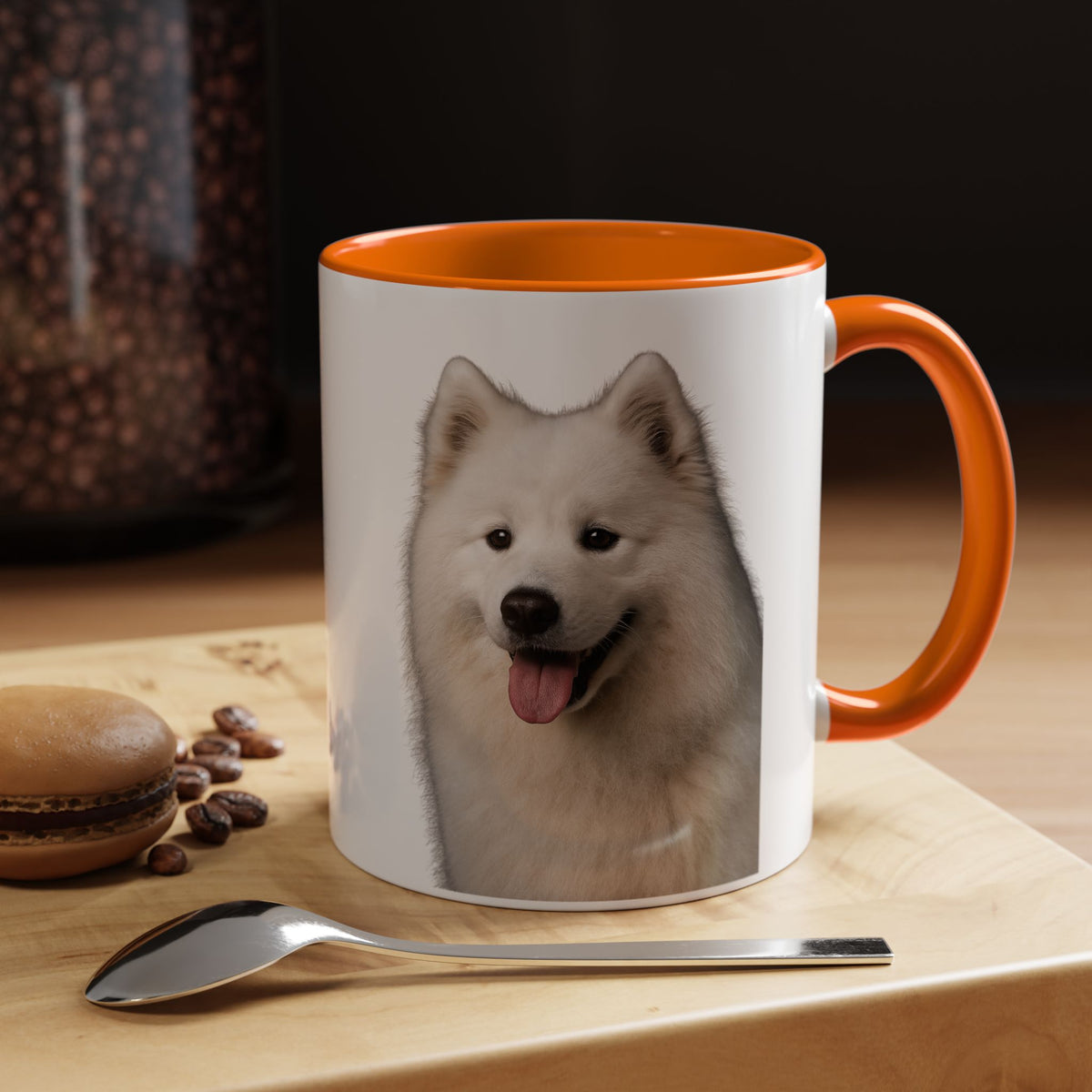 Samoyed Head 2-Tone Coffee Mug