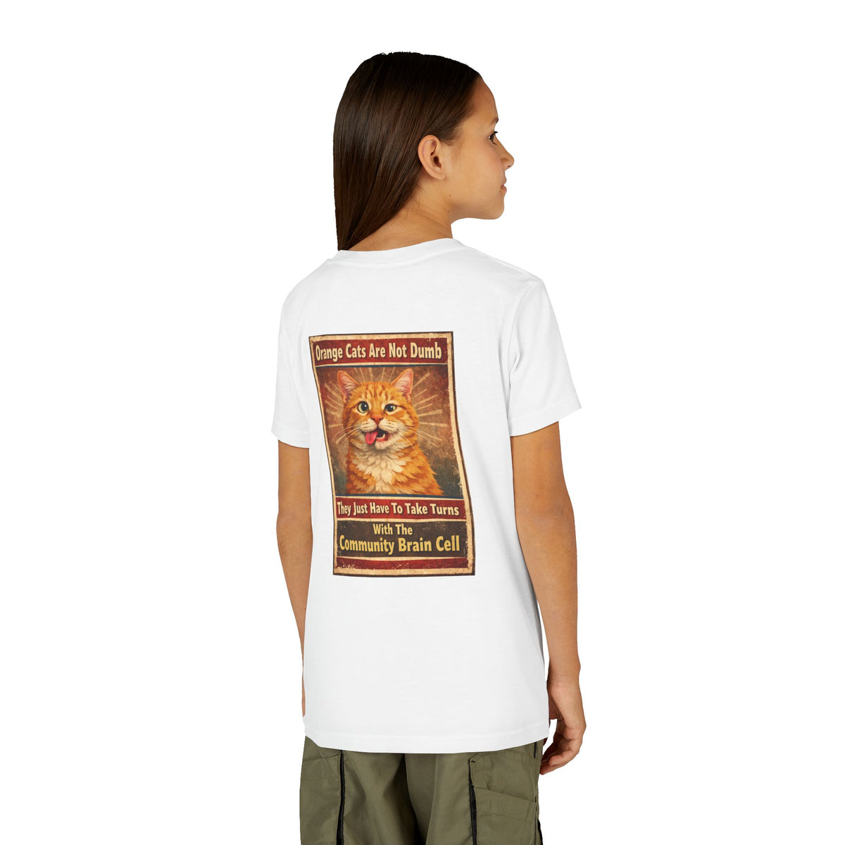 Community Brain Cell Youth Unisex Short Sleeve Crewneck Tee