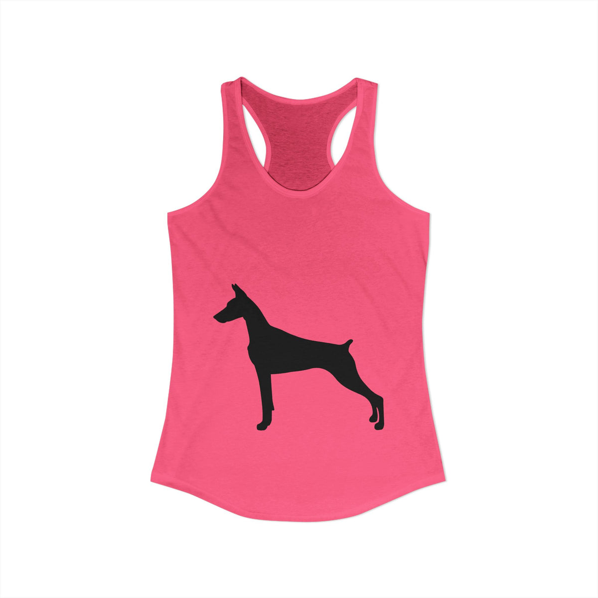 Doberman Silhouette Women's Racerback Tank