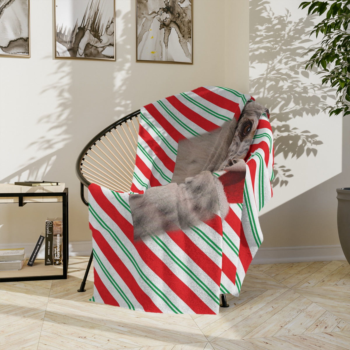 Santa Paws English Setter Velveteen Microfiber Blanket