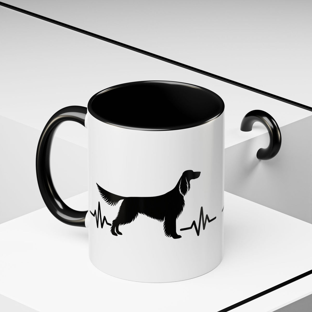 My Heart Beats For English Setters 2-Tone Coffee Mug