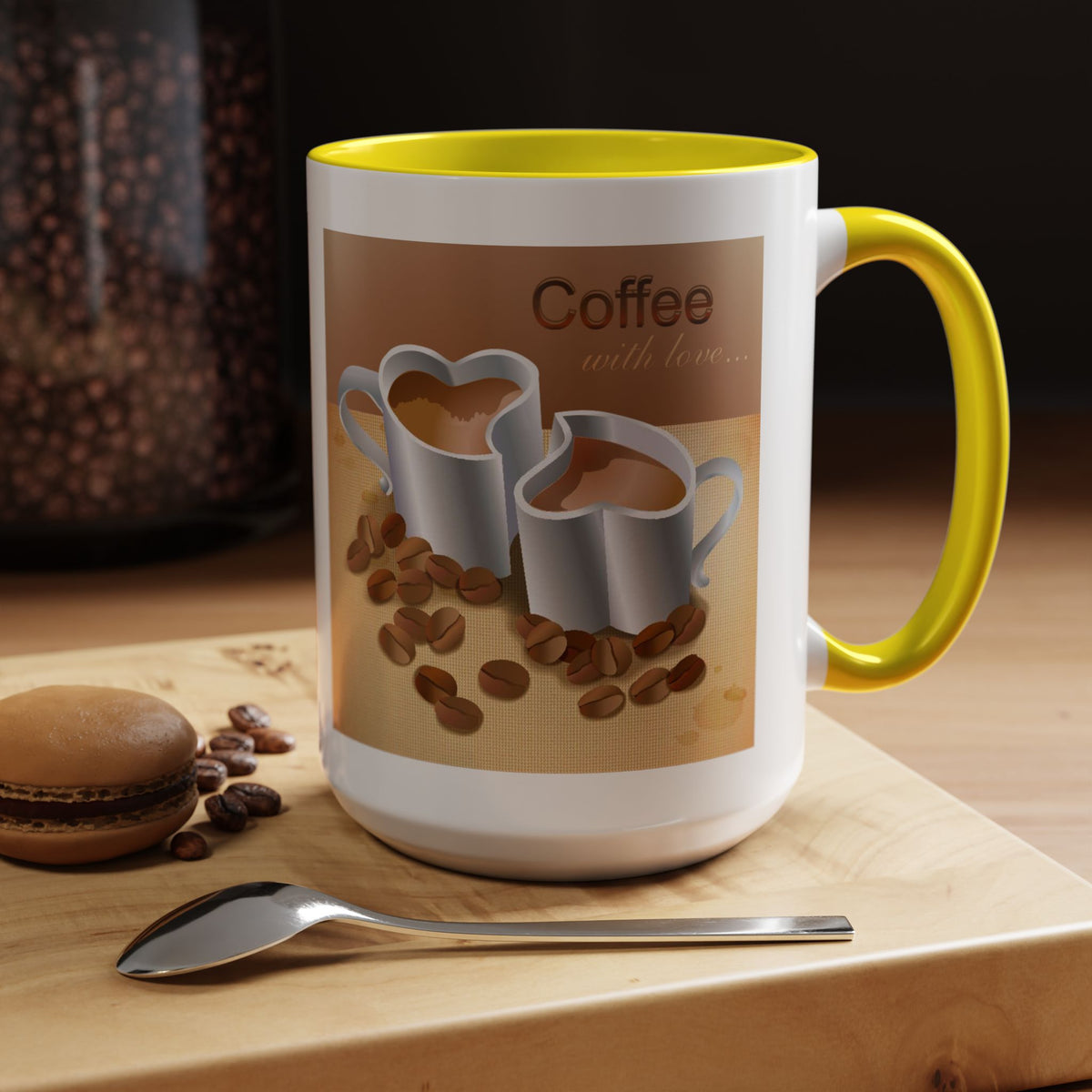 Coffee With Love 2-Tone Coffee Mug