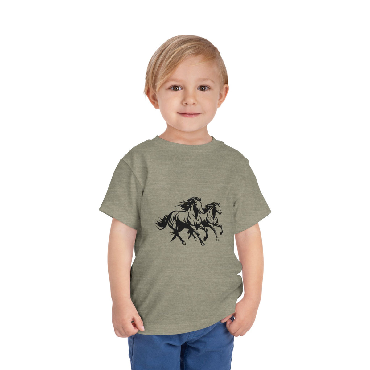 Horsin' Around Toddler Unisex Short Sleeve Crewneck Tee