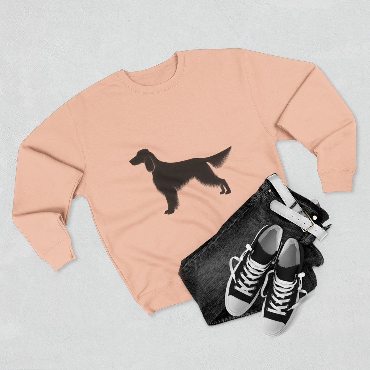 English Setter Silhouette Unisex Crewneck Sweatshirt