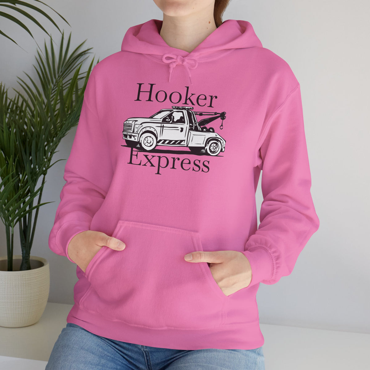 H**ker Express Wheel Lift Tow Truck Unisex Hoodie