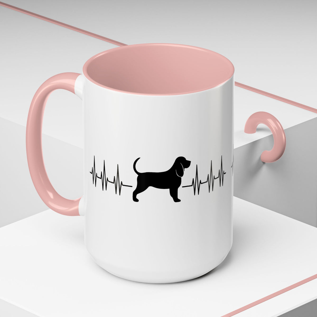 My Heart Beats For Bloodhounds 2-Tone Coffee Mug