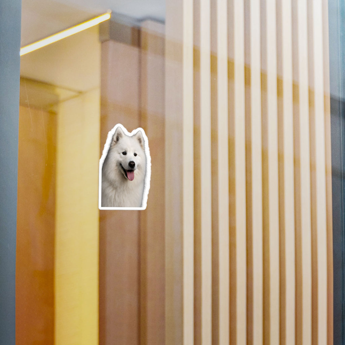 Samoyed Head Vinyl Decal
