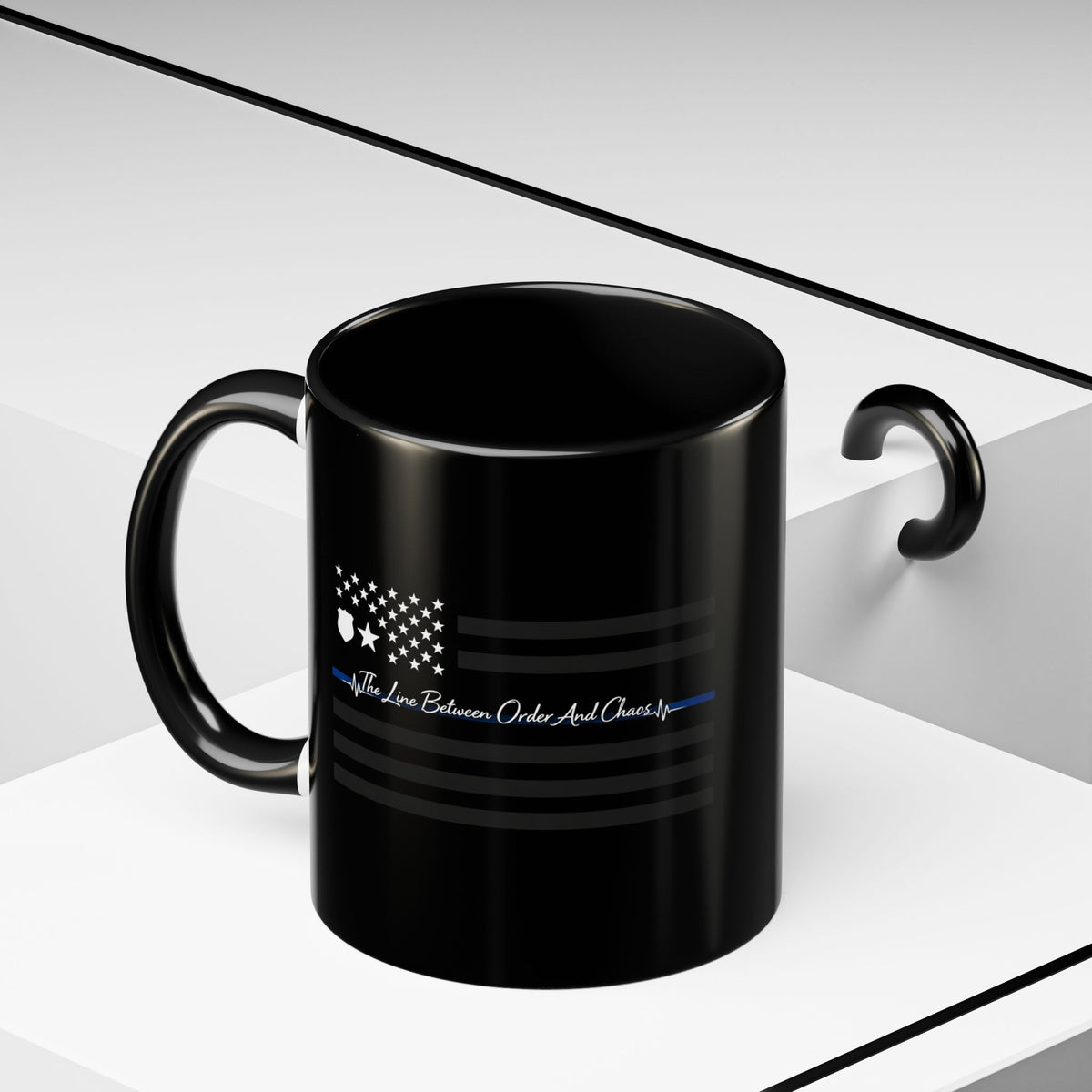 Thin Blue Line 2-Tone Coffee Mug