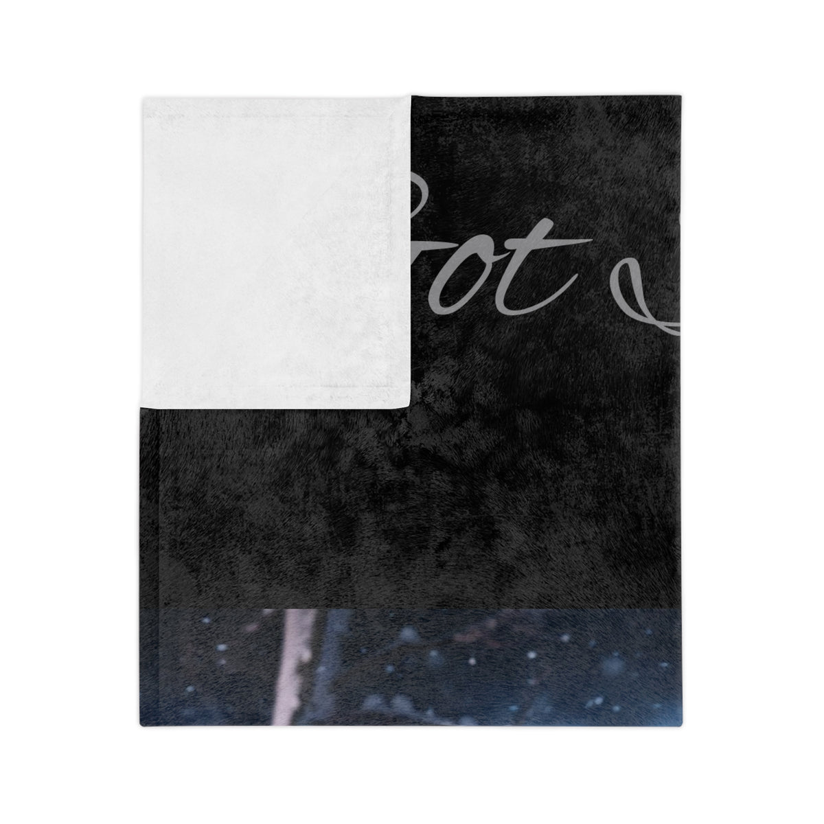 Got Snow? Velveteen Microfiber Blanket