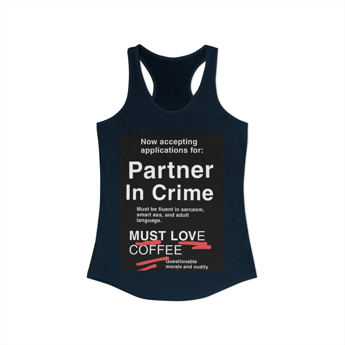 Partner In Crime Women's Racerback Tank