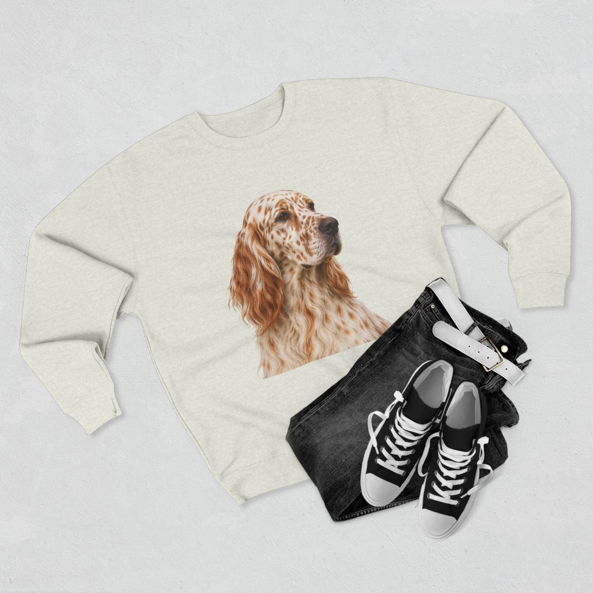 English Setter Head Unisex Crewneck Sweatshirt