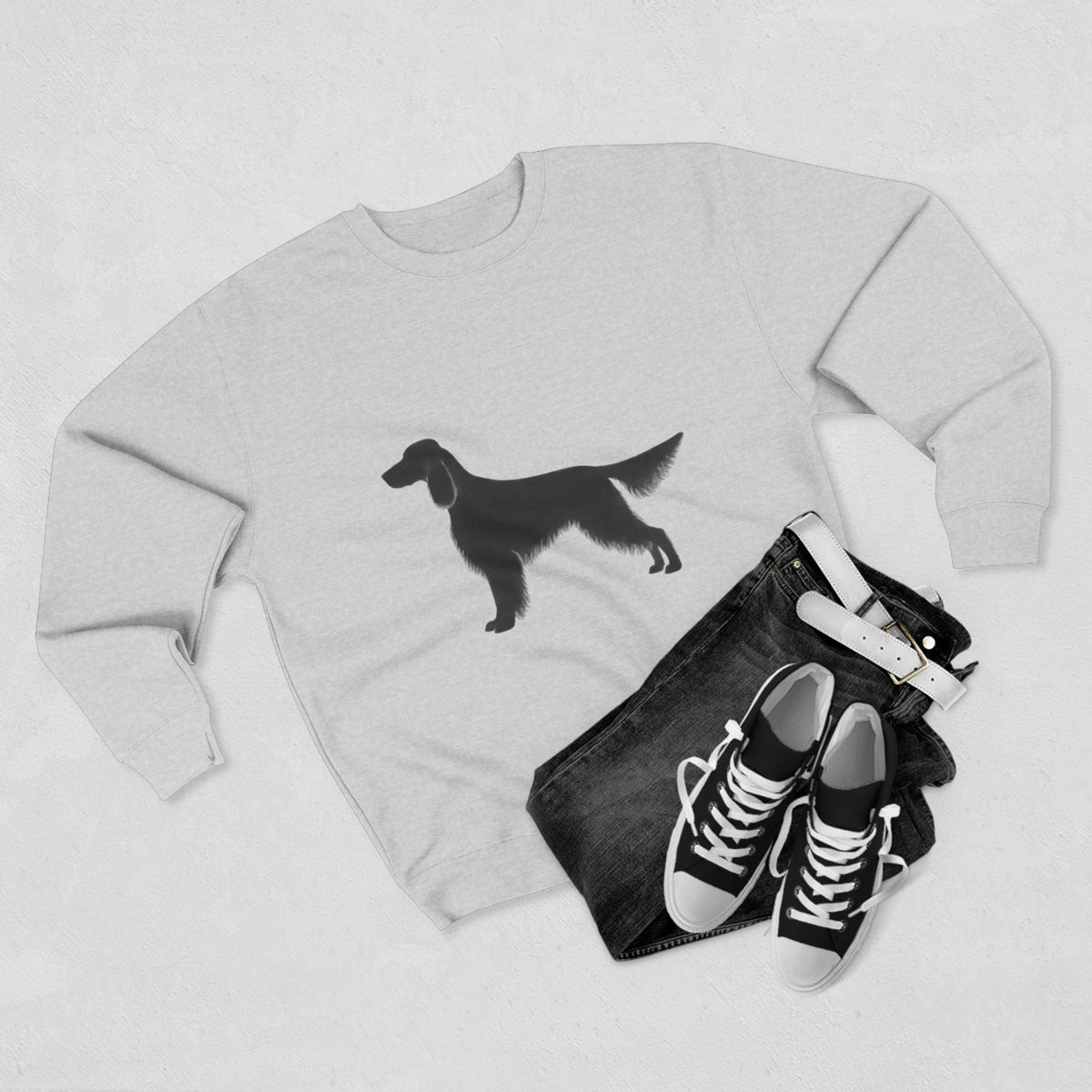 English Setter Silhouette Unisex Crewneck Sweatshirt