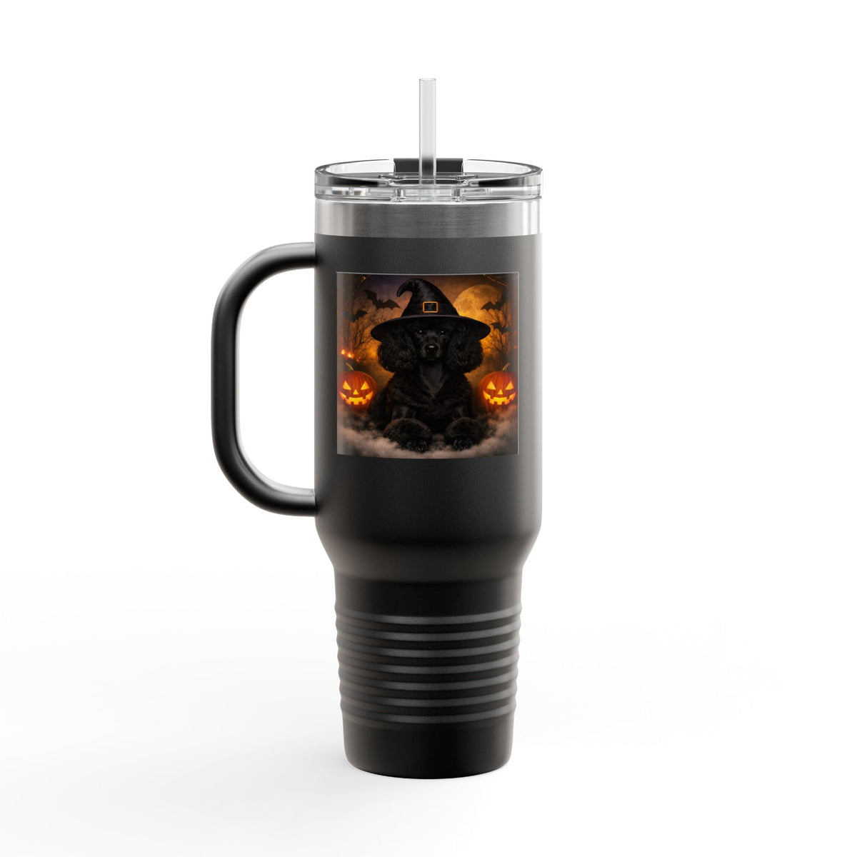 Witch Hat Pack Poodle Insulated Travel Mug