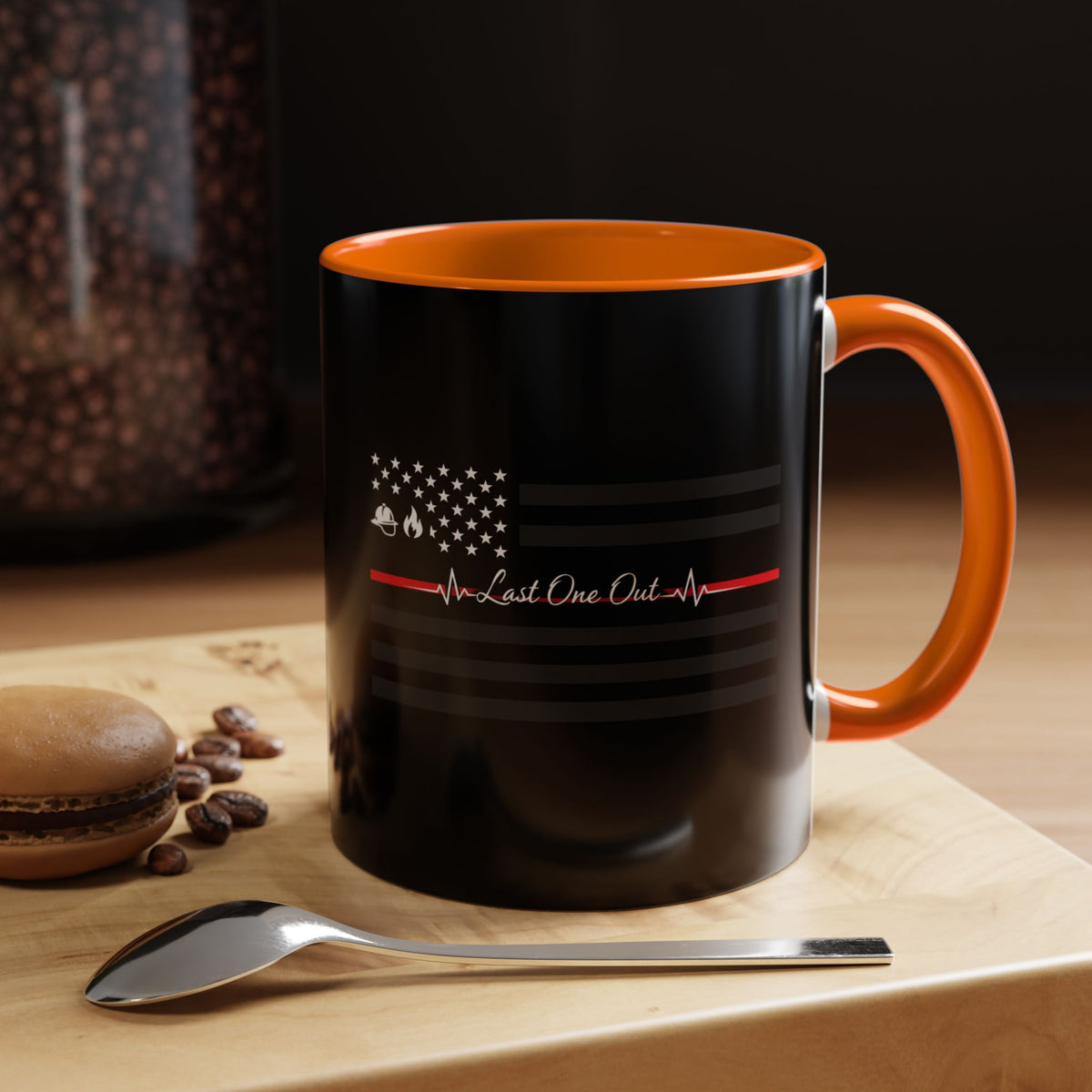 Thin Red Line 2-Tone Coffee Mug