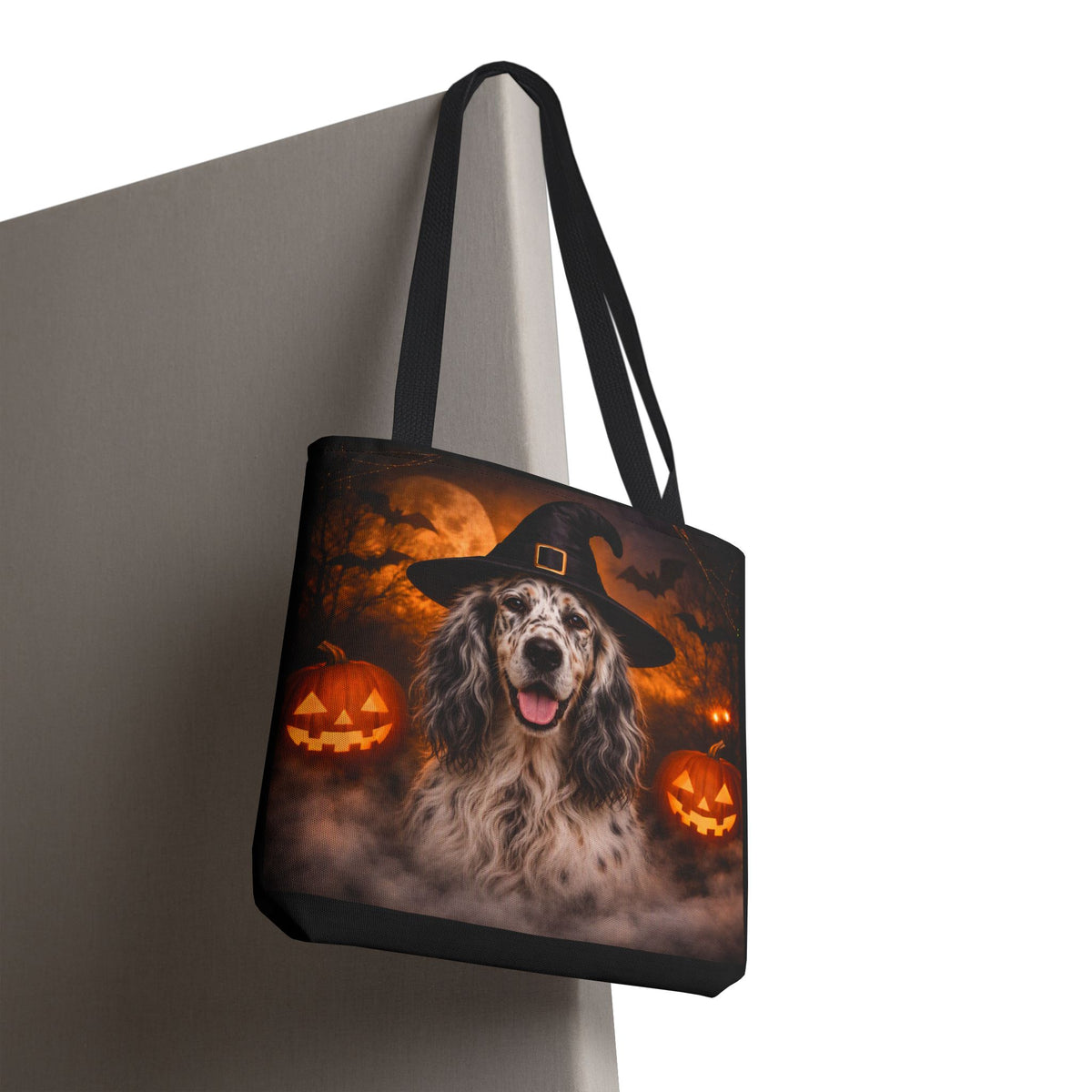 Witch Hat Pack English Setter Tote Bag