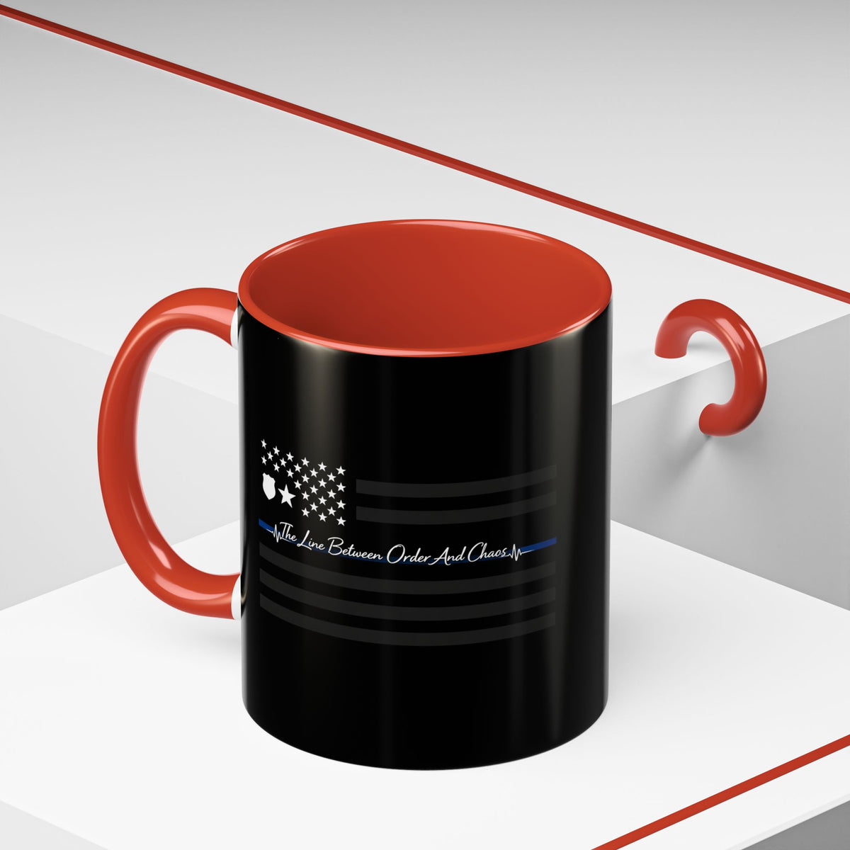 Thin Blue Line 2-Tone Coffee Mug