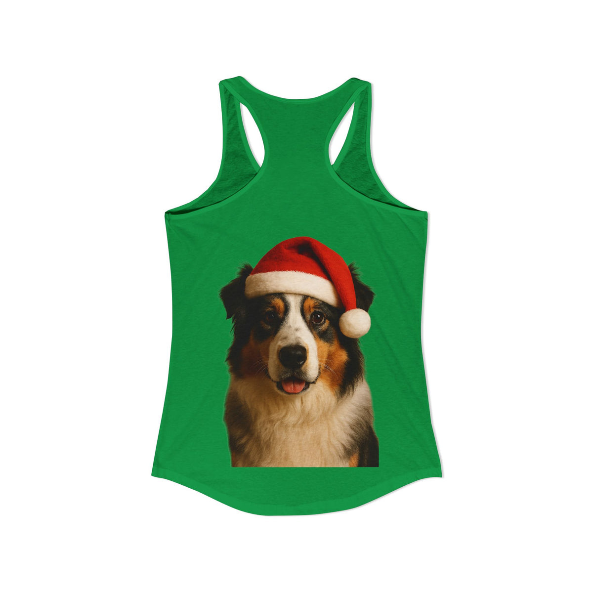 Santa Paws Aussie Women's Racerback Tank