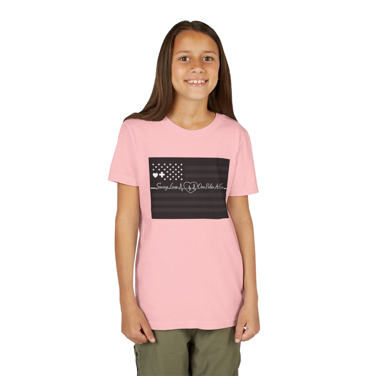Thin White Line Youth Unisex Short Sleeve Crewneck Tee