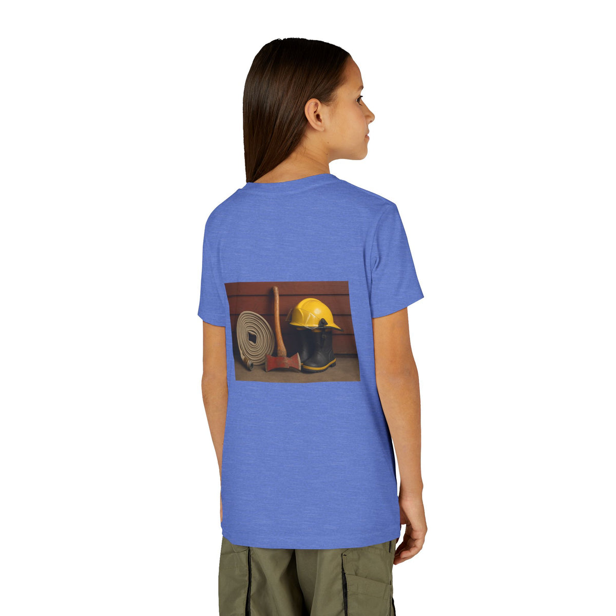 Fire/Rescue Appreciation Youth Unisex Short Sleeve Crewneck Tee
