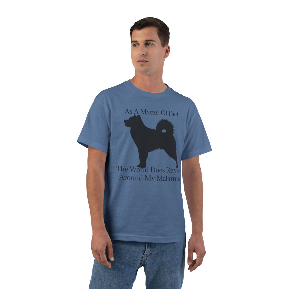 Matter Of Fact Malamute Men's Short-Sleeve Crewneck Tee