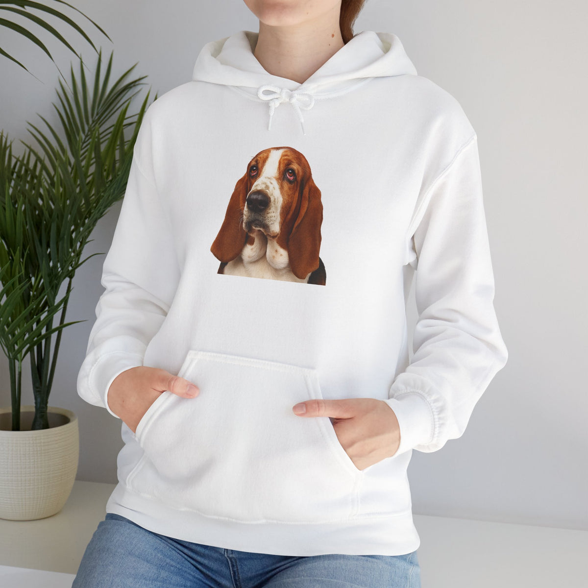 Basset Head Unisex Hoodie