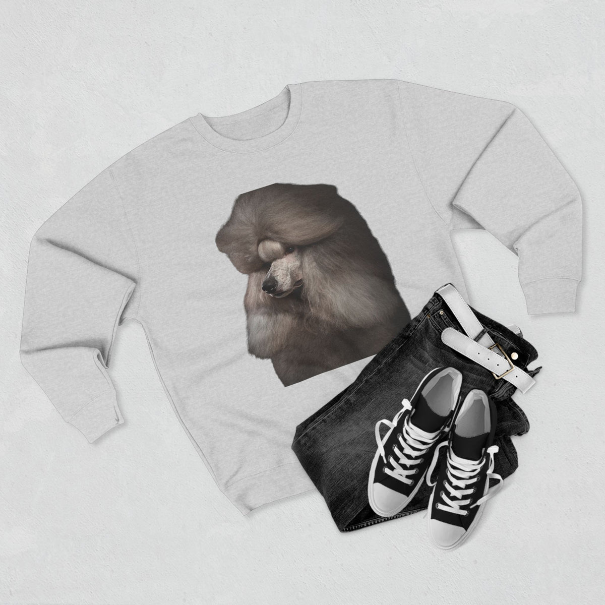 Poodle Head Unisex Crewneck Sweatshirt