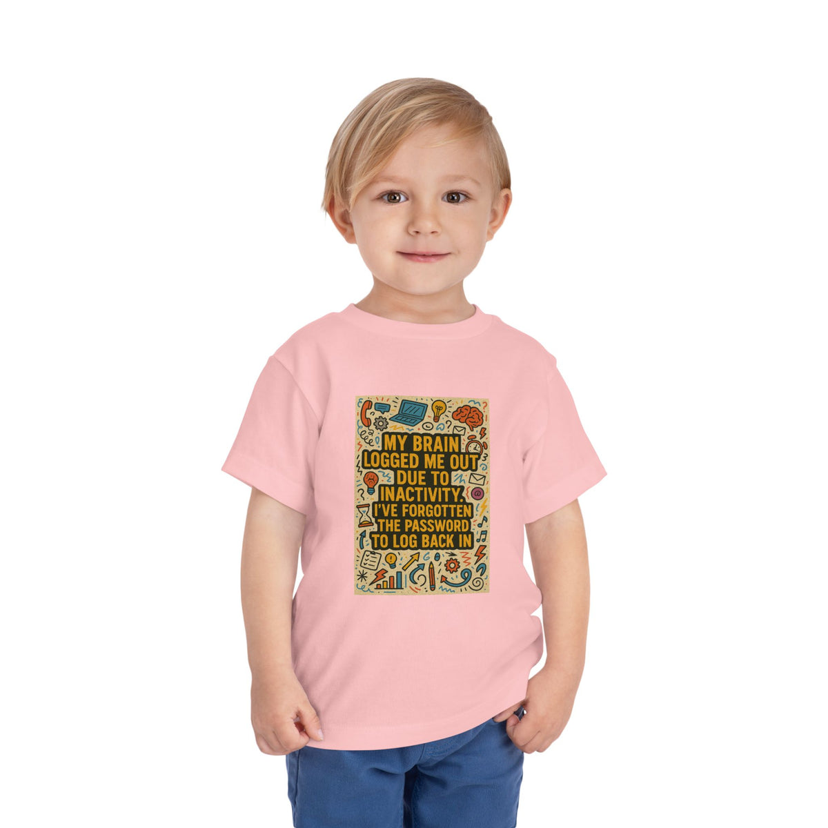 Logged Out Toddler Unisex Short Sleeve Crewneck Tee