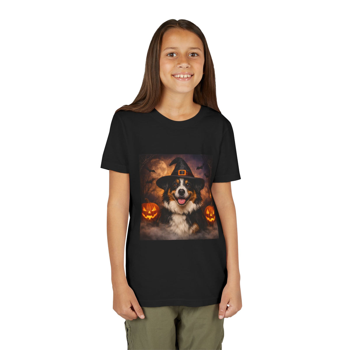 Witch Hat Pack Aussie Youth Unisex Short Sleeve Crewneck Tee