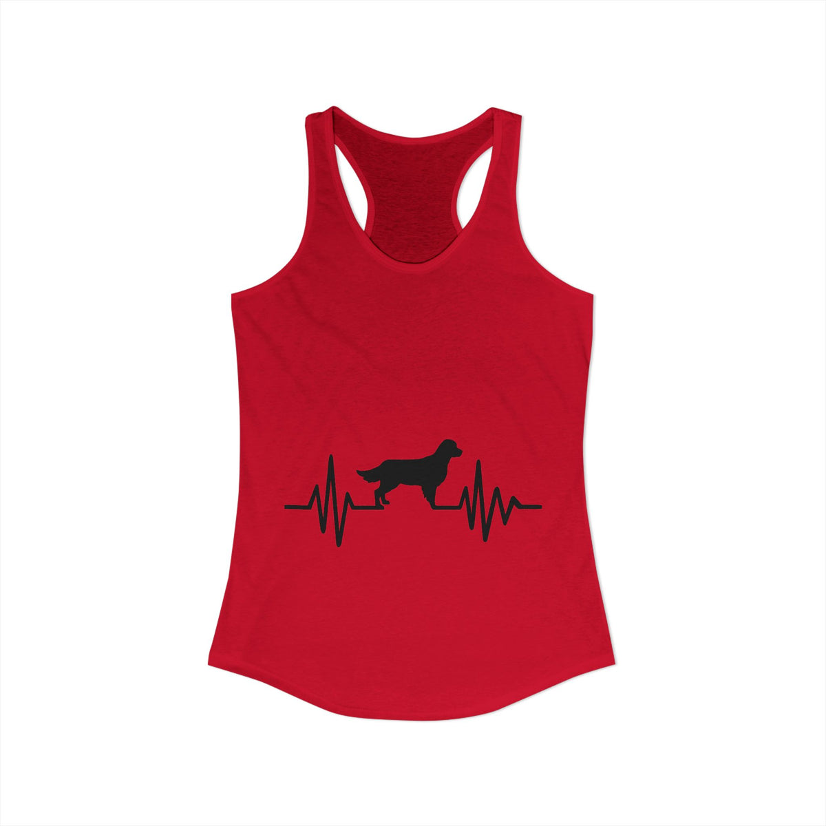 My Heart Beats For Goldens Women's Racerback Tank