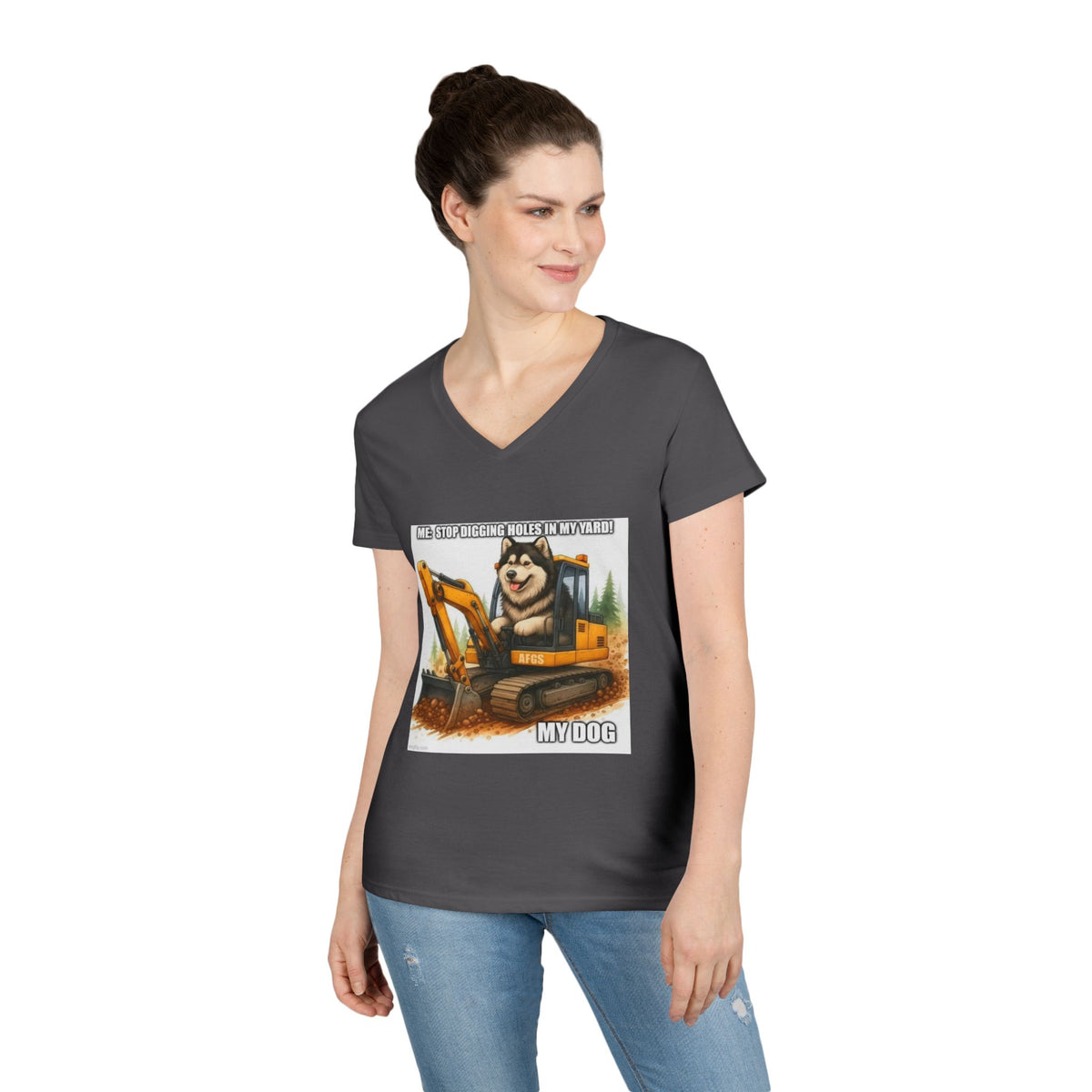 Digmaster 2000 Women's V-Neck Tee