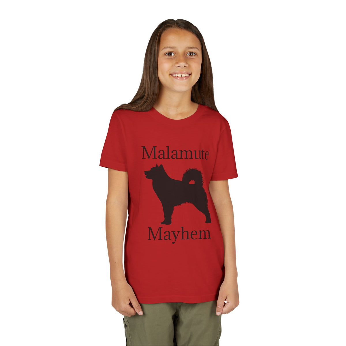 Malamute Mayhem Youth Unisex Short Sleeve Crewneck Tee