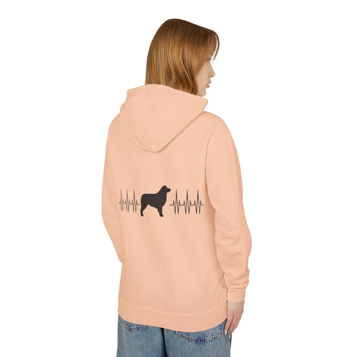 My Heart Beats For Aussies Unisex Lightweight Hoodie