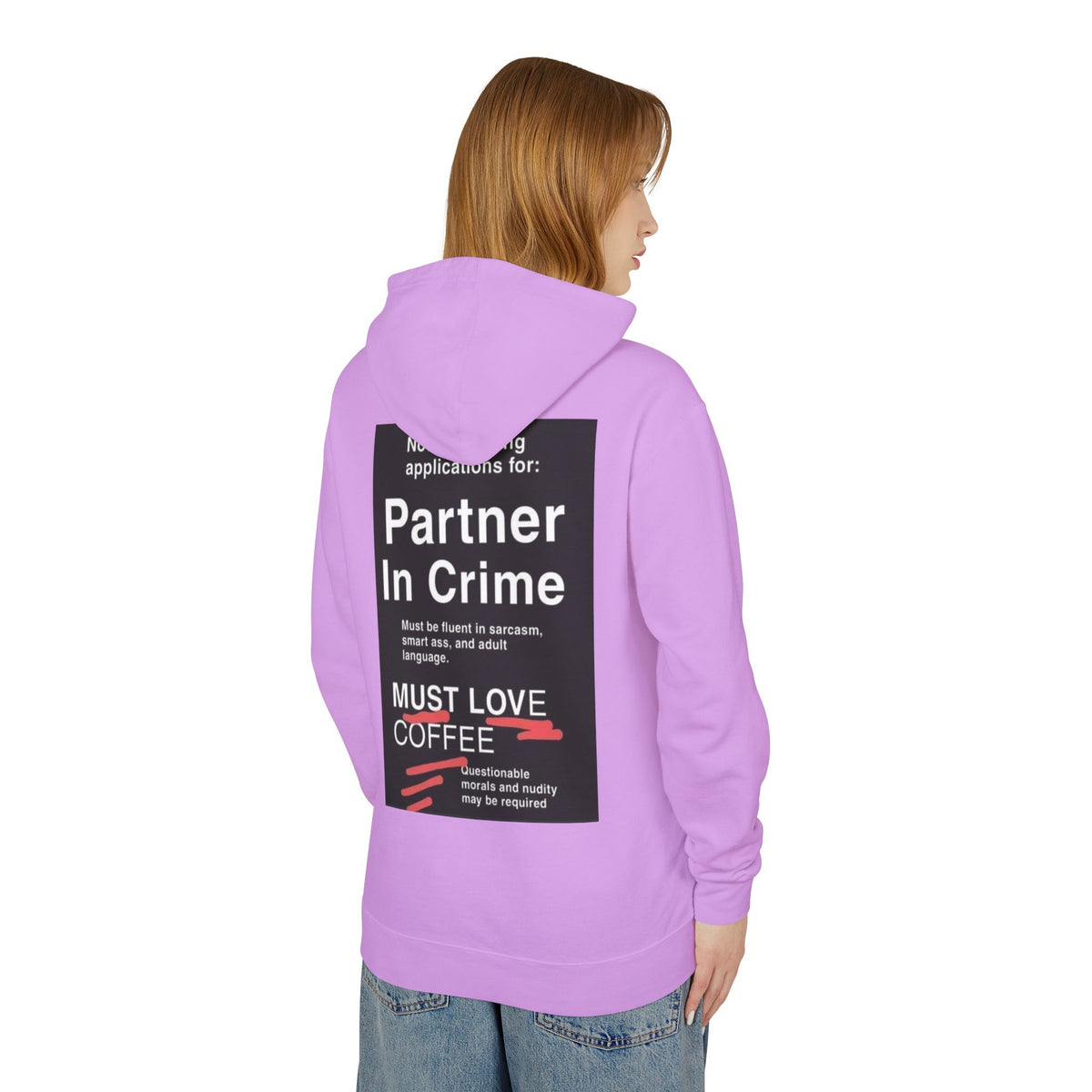 Partner In Crime Unisex Lightweight Hoodie