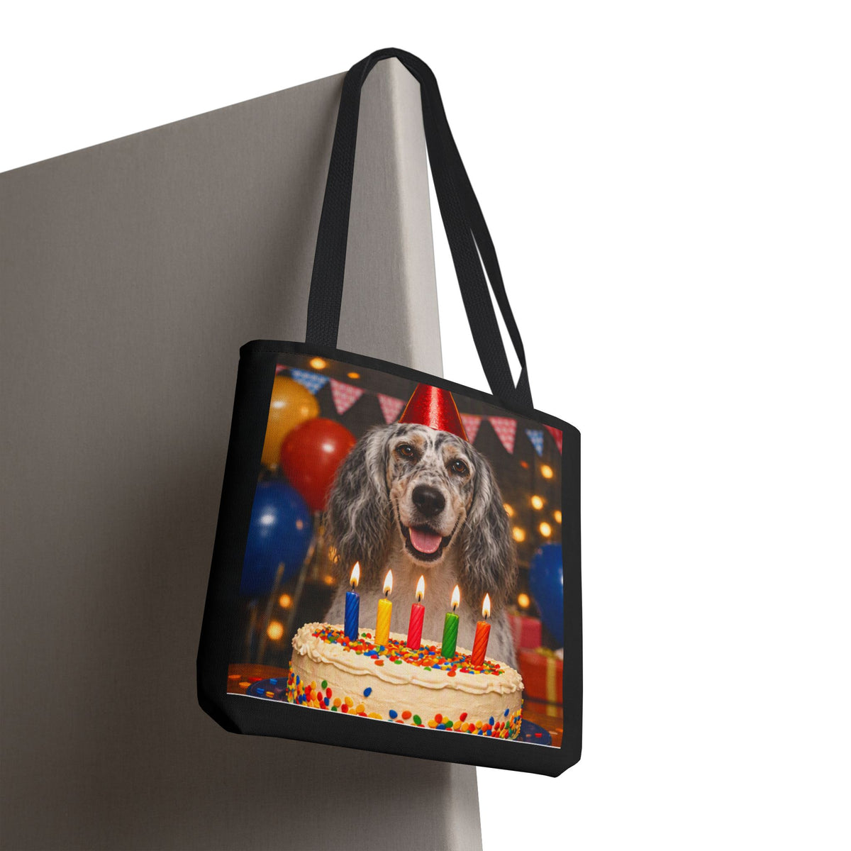 Birthday Buddy English Setter Tote Bag